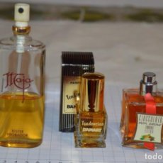 Miniaturas de perfumes antiguos: VINTAGE - MAJA / TENDENCIAS / CIOCCOLATO - 3 FRASCOS VARIADOS - PERFUME / COLONIA ¡MIRA, PRECIOSOS!. Lote 207287690