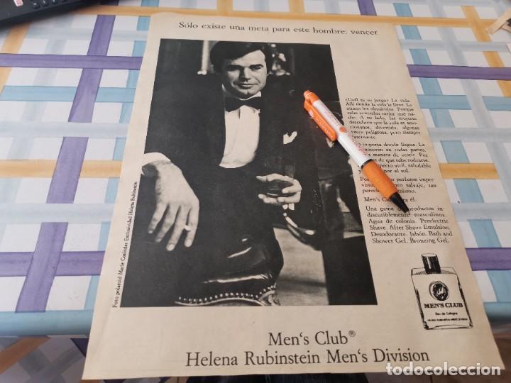 Miniaturen von alten Parf&uuml;men: COLONIA PARA HOMBRE MEN'S CLUB HELENA RUBINSTEIN ANUNCIO PUBLICIDAD REVISTA 1971