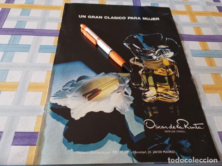 Miniaturen von alten Parf&uuml;men: PERFUME MUJER OSCAR DE LA RENTA PARIS ANUNCIO PUBLICIDAD REVISTA 1984
