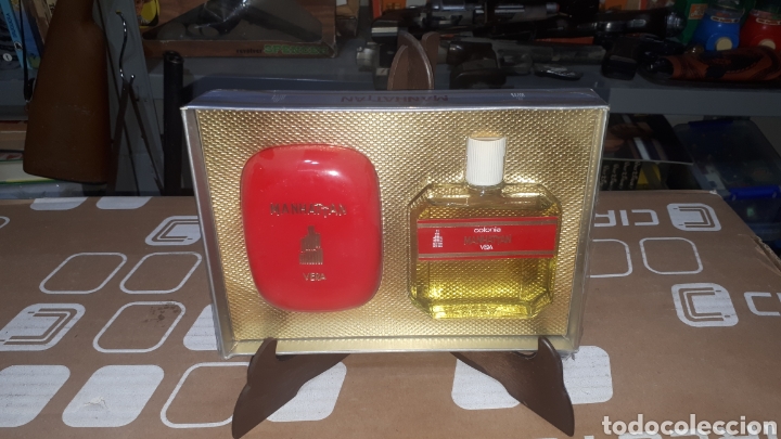 Miniaturen von alten Parf&uuml;men: SET COLONIA Y JABON MANHATTAN DE VERA A ESTRENAR