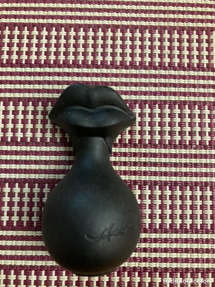 Miniaturas de perfumes antiguos: Botella con soporte pl&aacute;stico promocional eau Salvador Dal&iacute; pour homme
