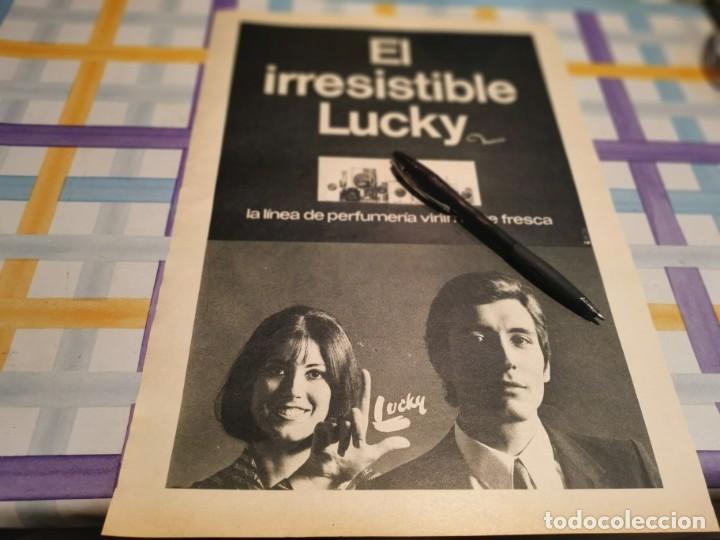 Miniatures of antique perfumes: COLONIA PERFUME LUCKY ANUNCIO PUBLICIDAD REVISTA 1969 POSIBLE RECOGIDA EN MALLORCA