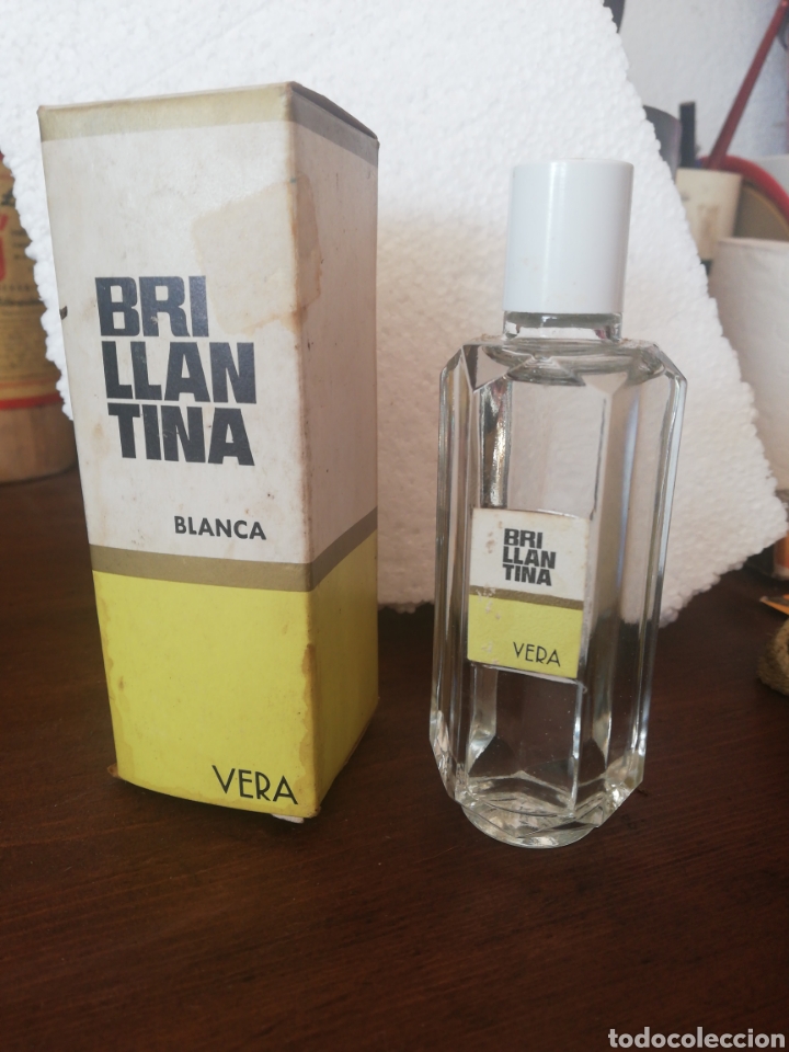 Miniaturas de perfumes antigos: Brillantina Vera, blanca, Barcelona