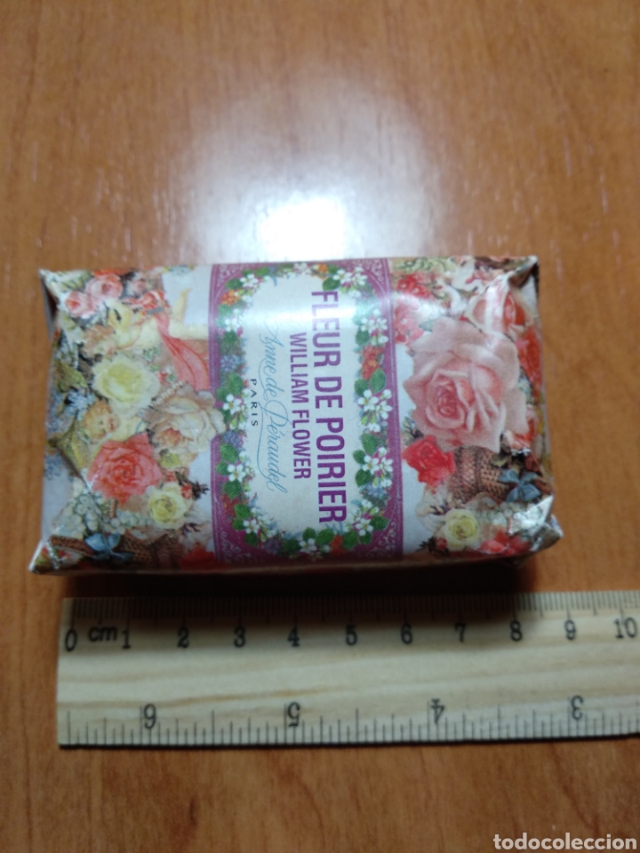 Miniaturas de perfumes antiguos: Pastilla de jab&oacute;n FLEUR de POURIER - Foto 2