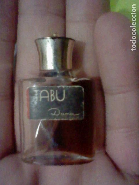 Miniature di profumi antiche: TABU PERFUME MINIATURA LIQUIDO POR LA MITAD 4 CMS ALTO