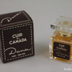 Miniaturas de perfumes antiguos: MINIATURA DANA CUIR DU CANADA PDT 7,5 ML. Lote 217604996