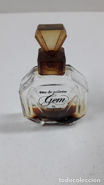 Miniaturas de perfumes antiguos: FRASCO EN MINIATURA DE PERFUME GEM - Foto 2