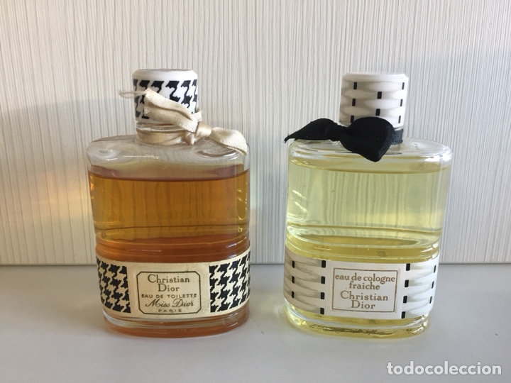 Miniature di profumi antiche: Perfume Christian Dior vintage. Dos frascos de 60ml.