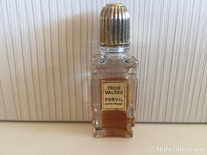 Miniaturas de perfumes antiguos: Perfume Trois Valses de Forvil. - Foto 1