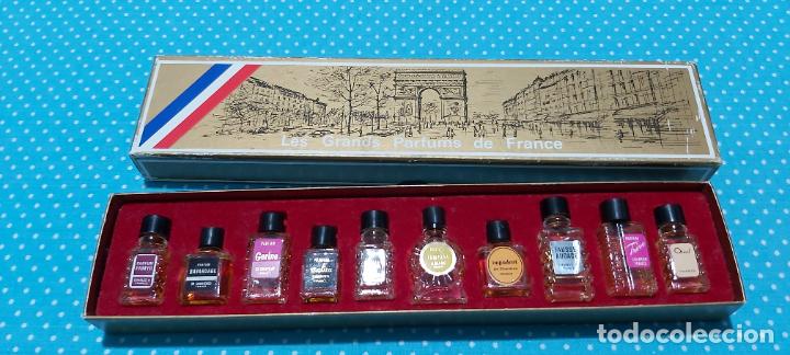 Miniature di profumi antiche: Estuche miniaturas les grands parfums de france