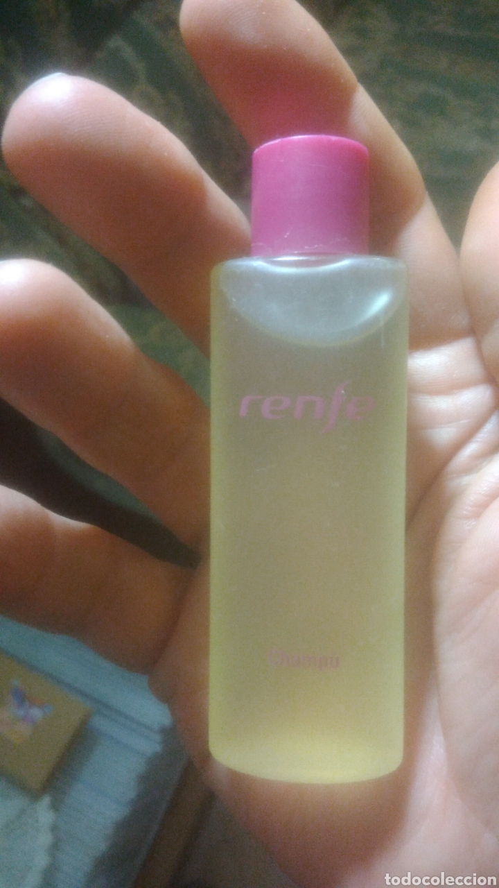 Miniaturas de perfumes antigos: RENFE. CHAMPU. BOTE MINIATURA MUY RARO. VER FOTOS.