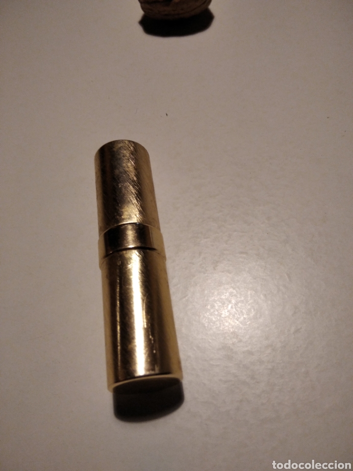 Miniaturas de perfumes antiguos: Frasco perfume Dorado - Foto 1