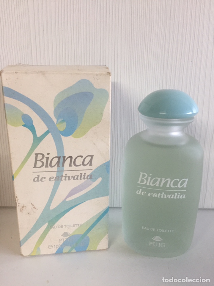 Miniaturas de perfumes antigos: Perfume, colonia Bianca de Estivalia. Puig. 100ml.
