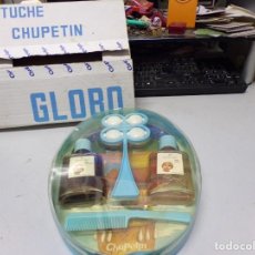 Miniaturas de perfumes antiguos: ESTUCHE CHUPETIN GLOBO/COLONIA NUEVO RESTO TIENDA. Lote 318210918