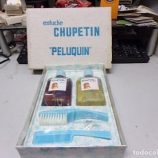 Miniaturas de perfumes antiguos: DOS MUÑECA EN ESTUCHE CHUPETIN PELUQUIN DE COLONIA PERFUME VINTAGE NO FAMOSA. Lote 364145336