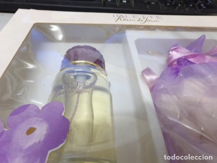 Miniaturas de perfumes antiguos: colonia violette heur de jour eau de toilette vaporisateur sels de bain nuevo resto tienda - Foto 2 - 322487823