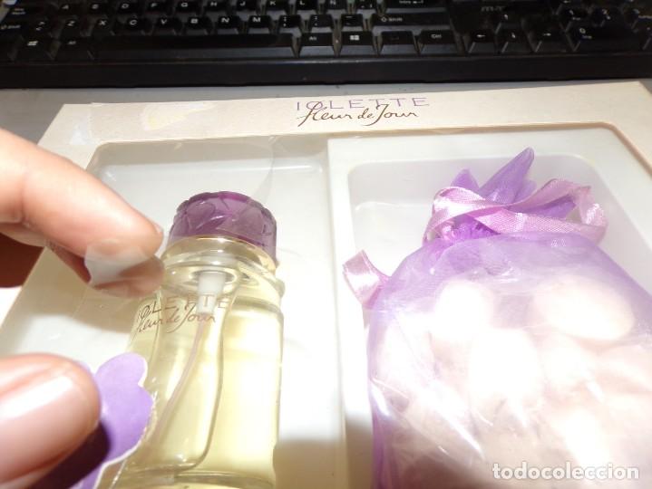 Miniaturas de perfumes antiguos: colonia violette heur de jour eau de toilette vaporisateur sels de bain nuevo resto tienda - Foto 4 - 322487823