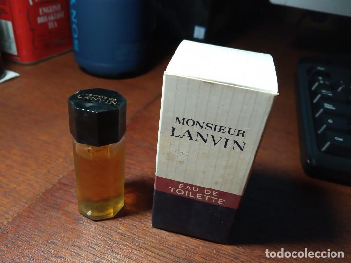 Miniature di profumi antiche: Miniatura Eau de toilette &rdquo;Monsieur Lanvin&rdquo; de Lanvin Parfums (con cajita)