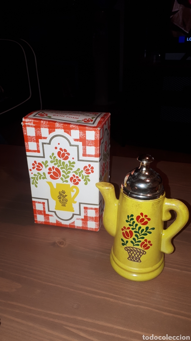 Miniature di profumi antiche: FRASCO COLONIA PERFUME KOFFE KLATCH CAFETERA BA&Ntilde;O ESPUMA COMPLETO EN CAJA