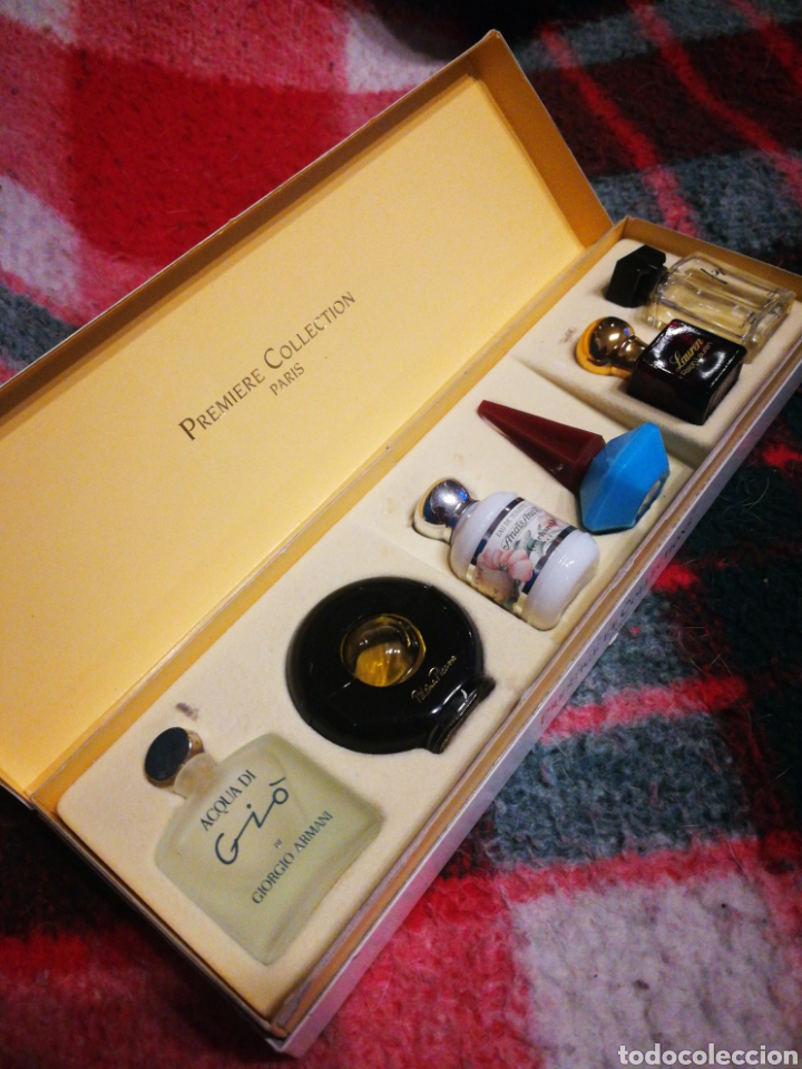 Miniature di profumi antiche: ESTUCHE 6 MINIATURAS PERFUMES PREMIERE COLLECTION PAR&Iacute;S, COMPLETO!.