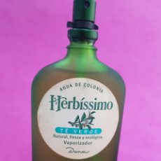 Miniaturas de perfumes antiguos: HERBISSIMO, TE VERDE , DANA , VAPO 100ML. Lote 237345895