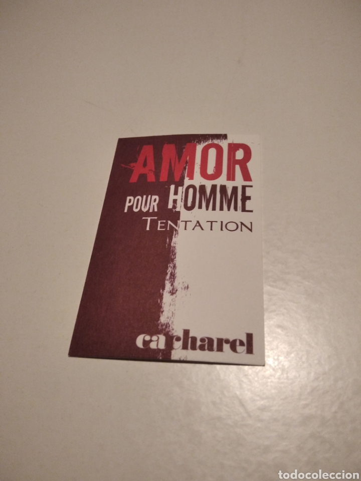 &Eacute;chantillons de parfums anciens: Mouillette amor pour Homme tentation