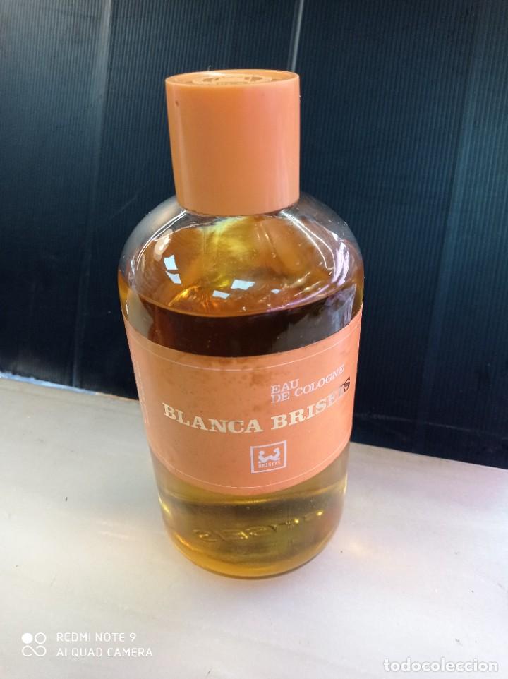 Miniaturas de perfumes antiguos: Antigua frasca de colonia de 1 litro Blanca Briseis si. Abrir