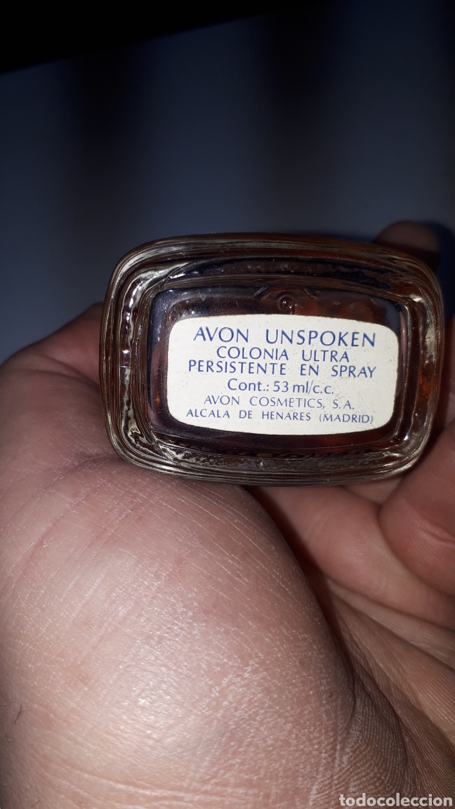 Eau De Cologne Avon Unspoken - 53 Ml - Vintage Floral - Flacon Collector