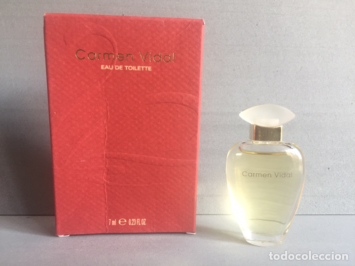 Miniaturas de perfumes antigos: Miniatura perfume Carmen Vidal