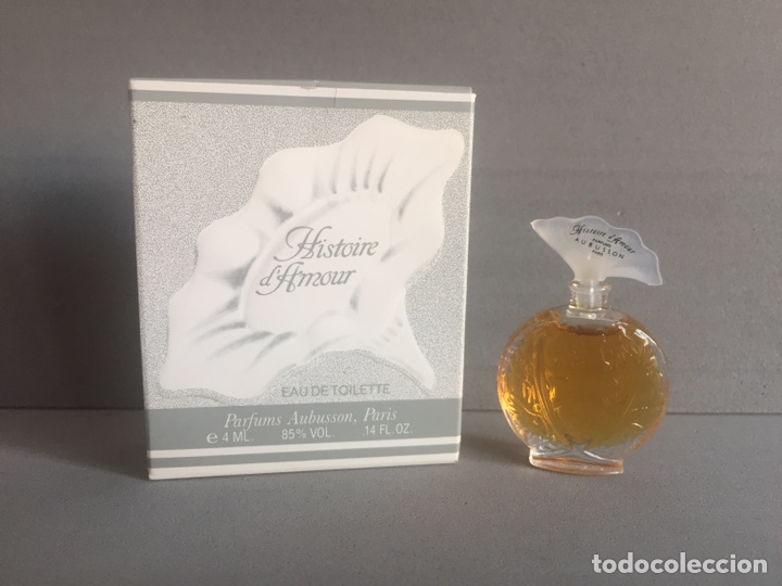 Miniaturas de perfumes antigos: Miniatura perfume Historie d&rsquo;amour. Aubusson