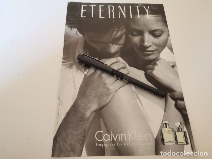 Miniaturas de perfumes antigos: COLONIA PERFUME ETERNITY CALVIN KLEIN ANUNCIO PUBLICIDAD REVISTA 2001