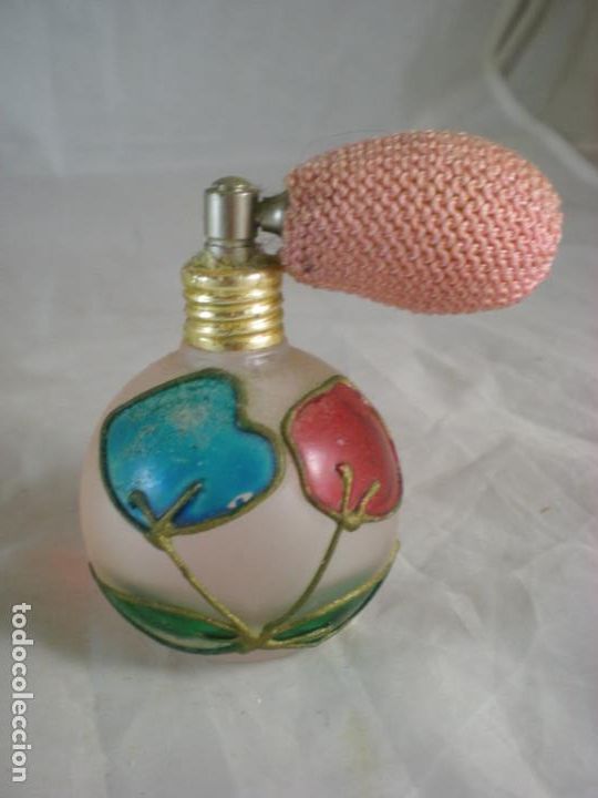 Miniaturas de perfumes antiguos: Lote 2 Perfumera de Pera + Botella Avon Lavender - Foto 5