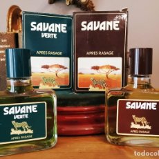 Miniaturas de perfumes antiguos: SAVANE & SAVANE VERTE APRES RASAGE J.B WILIAMS FRANCE PARIS 175 ML ÚNICAS COLECCIONISTAS. Lote 251532660