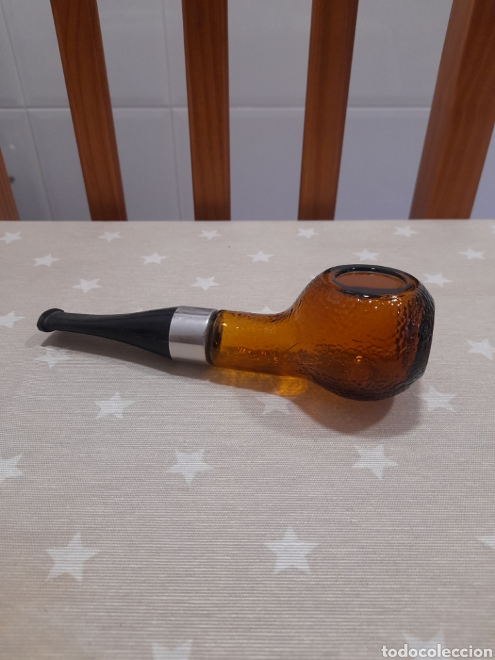 Miniaturas de perfumes antiguos: BOTELLA VACIA PIPA DE AVON - Foto 1