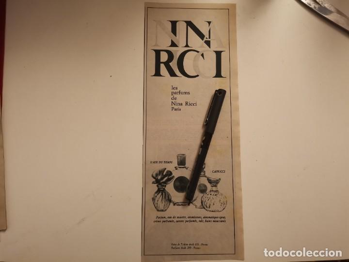 Miniaturas de perfumes antigos: COLONIA PERFUME PARFUMS NINA RICCI ANUNCIO PUBLICIDAD REVISTA 1967