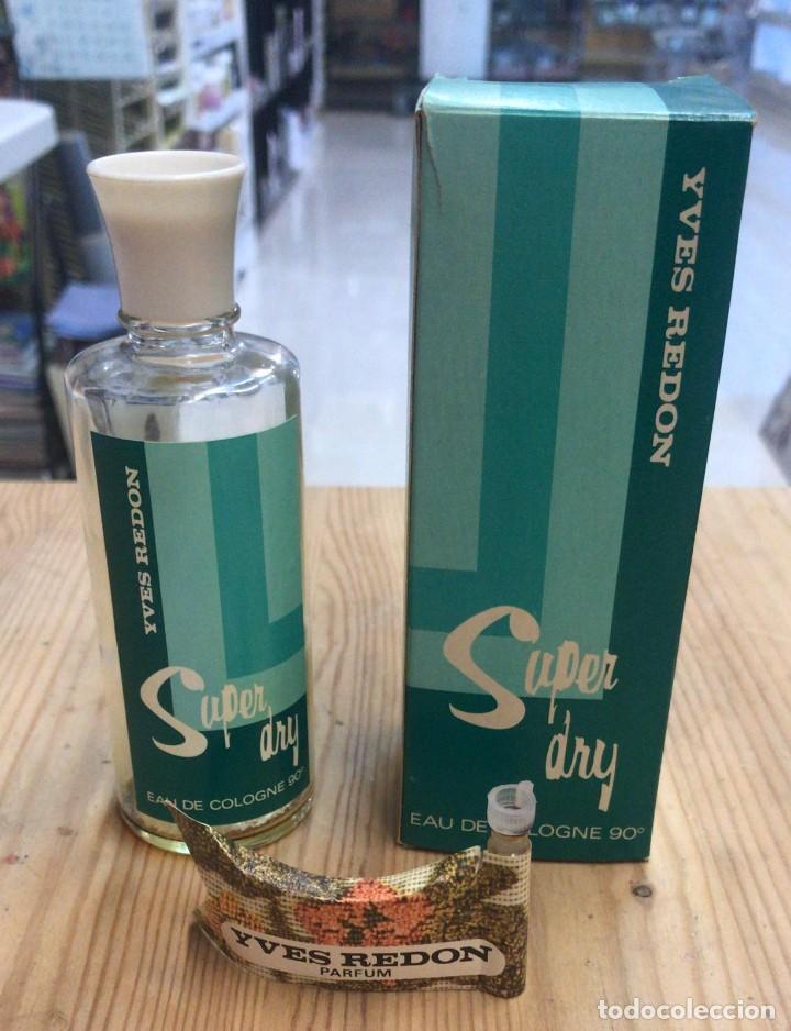 Miniaturas de perfumes antigos: ST P 792 YVES REDON SUPER DRY LEBEAU 13.2 CM. FRASCO VACIO CAJA ORIGINAL PERFUME EAU DE TOILETTE