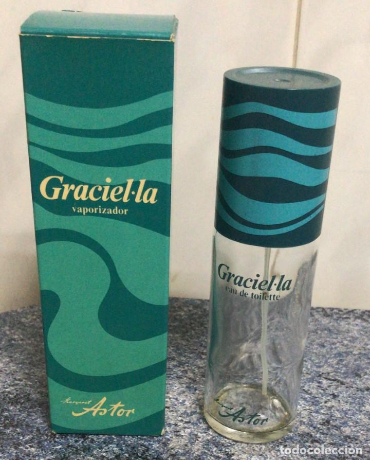Miniaturas de perfumes antigos: ST P 794 GRACIELA MARGARET ASTOR 80 ML 14.5 CM ALTO CAJA ORIGINAL FRASCO VACIO