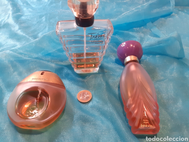 Miniaturas de perfumes antiguos: Lote 3 botellas de perfume - Foto 3