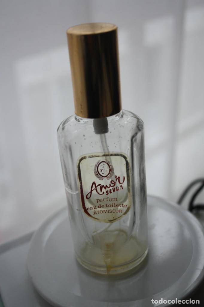 Miniaturas de perfumes antiguos: AMOR SAUDA PARFUM CRISTAL ESTALLADO