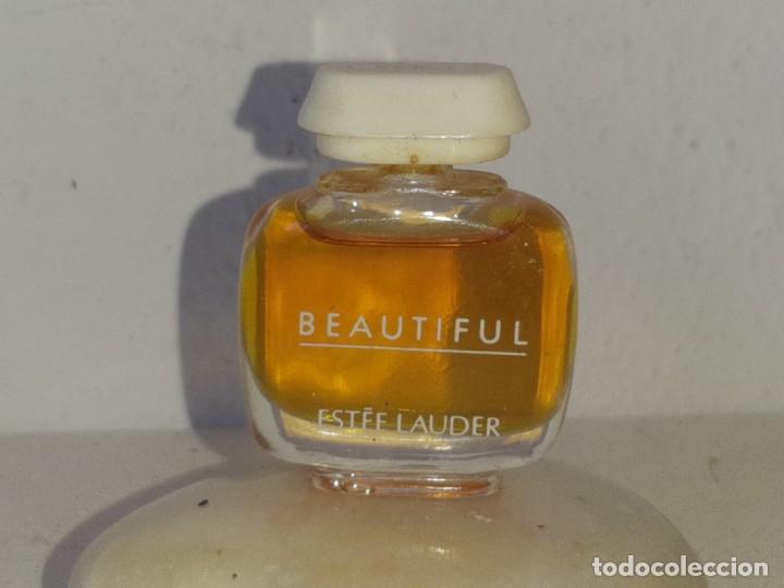 Miniaturen von alten Parf&uuml;men: ANTIGUA MINIATURA DE PERFUME BEATIFUL ESTEE LAUDER 5 ML DESCATALOGADA