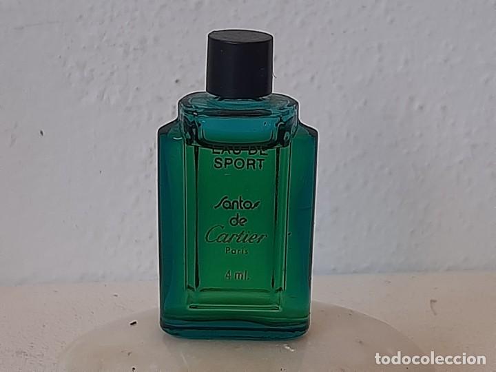 Miniature di profumi antiche: ANTIGUA MINIATURA DE PERFUME SANTOS DE CARTIER EAU DE SPORT 4 ML DESCATALOGADA A&Ntilde;OS 90