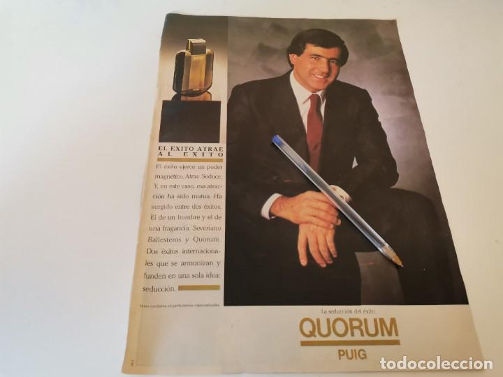 Miniature di profumi antiche: PERFUME COLONIA QUORUM DE PUIG ANUNCIO PUBLICIDAD REVISTA 1985 ESPECIAL PARA ENMARCAR