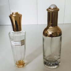 Miniaturas de perfumes antiguos: LOTE DOS FRASCOS CRISTAL DE PERFUME. Lote 264574394