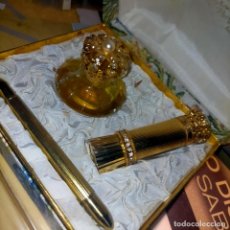 Miniaturas de perfumes antiguos: MYRNA PONS PERFUME COLONIA LAPIZ DE OJOS PORTA BARRA DE LABIOS CAJA COMPLETA VER FOTOS. Lote 269973698