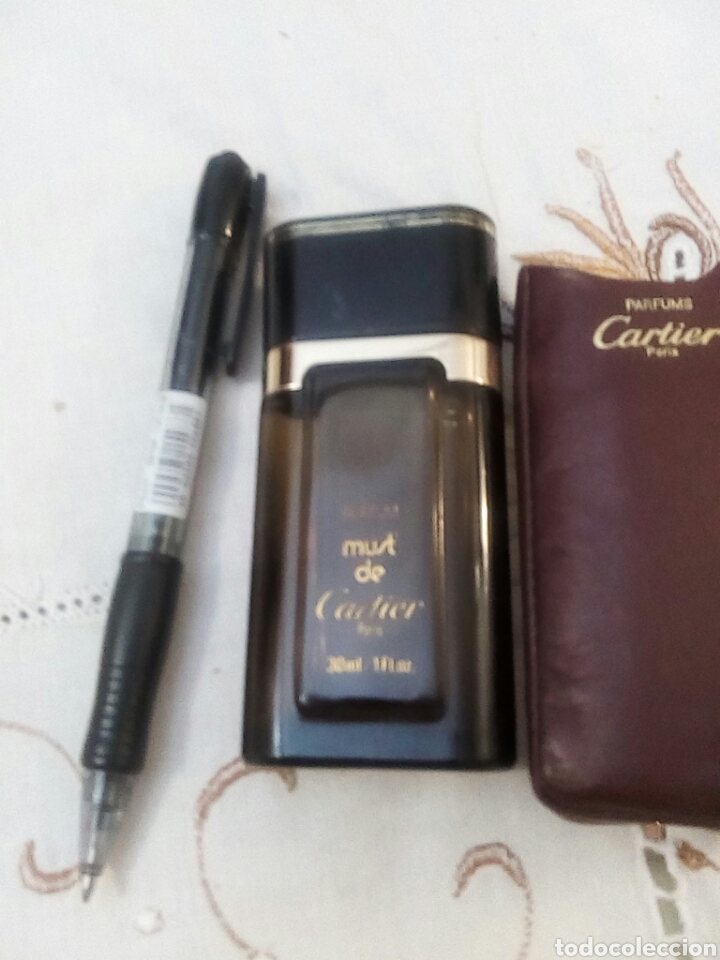 Miniaturas de perfumes antiguos: Cartier frasco perfume - Foto 2