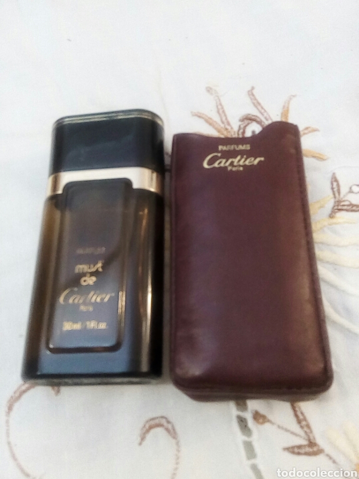 Miniaturas de perfumes antiguos: Cartier frasco perfume - Foto 3