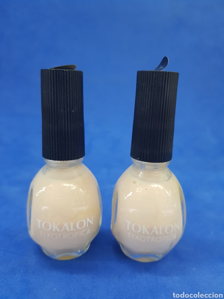 &Eacute;chantillons de parfums anciens: Tokalon ,laca de u&ntilde;as , 2 frascos ,a&ntilde;os 1980