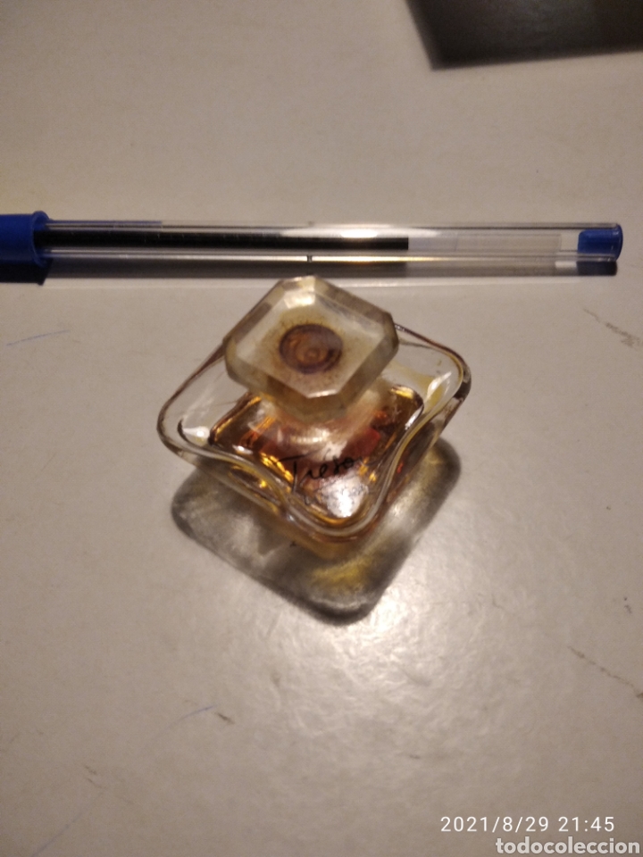 Miniaturas de perfumes antigos: Peque&ntilde;o frasco de perfume tresor lancome Par&iacute;s