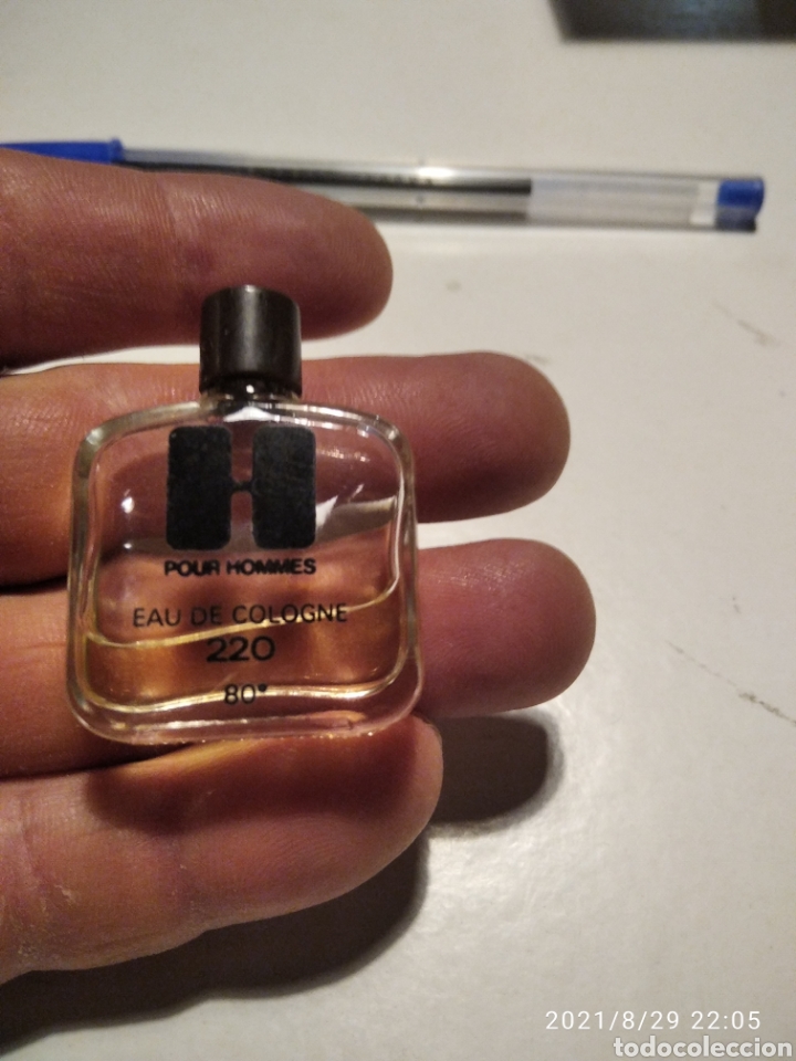 Miniaturas de perfumes antigos: Peque&ntilde;o frasco Colonia Ha Pour Hommes
