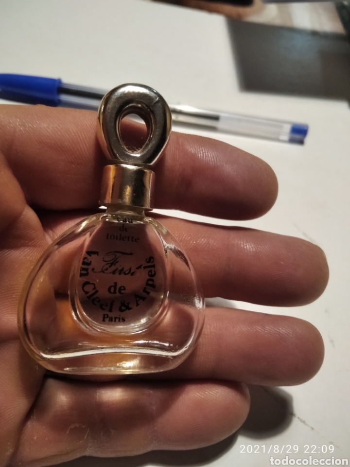 Miniaturas de perfumes antigos: Peque&ntilde;o frasco Colonia Van Cleef &arpels